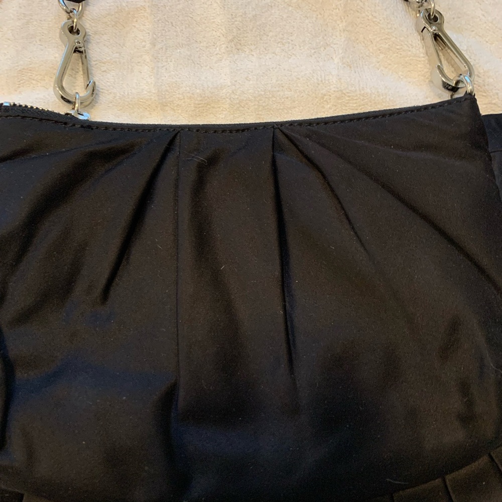 Bebe Satin Ruffle Bag - Picture 5 of 16